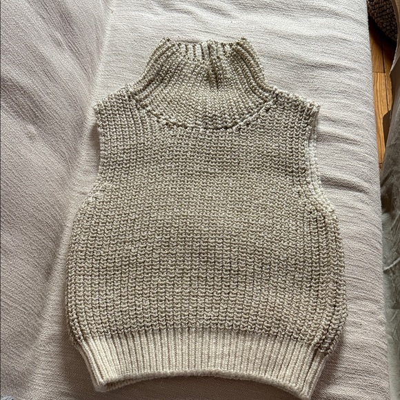 🧡 NEW Pilcro  Cream Golden Sweater Vest - Picture 3 of 4